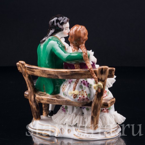 Пара на скамейке, Volkstedt, Германия, вт. пол. 20 в