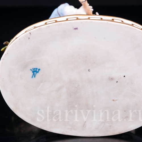 Урок игры на флейте, аллегория зимы, Дрезден, Германия, кон. 19 в