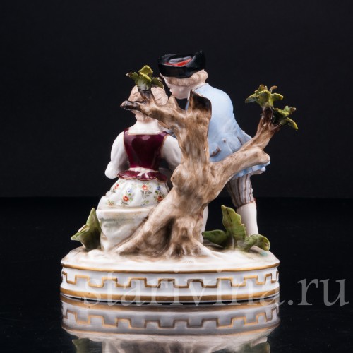 Урок игры на флейте, аллегория зимы, Дрезден, Германия, кон. 19 в