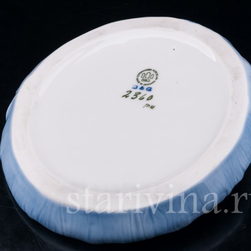 Фарфоровое блюдо Лилия, Bing & Grondahl, Дания, вт. пол. 20 в