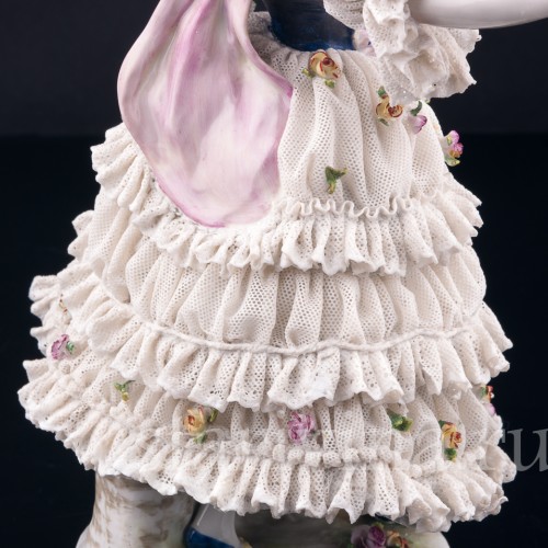 Танцующая девушка, кружевная, Volkstedt, Германия, до 1935 г