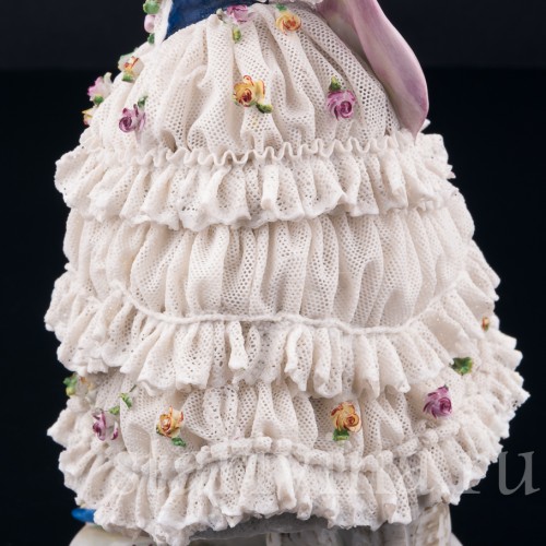 Танцующая девушка, кружевная, Volkstedt, Германия, до 1935 г