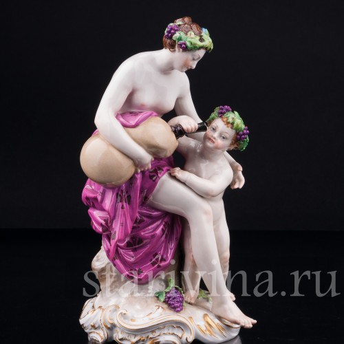 Фарфорвая статуэтка девушки Осень, аллегория, KPM, Германия, нач. 20 в.