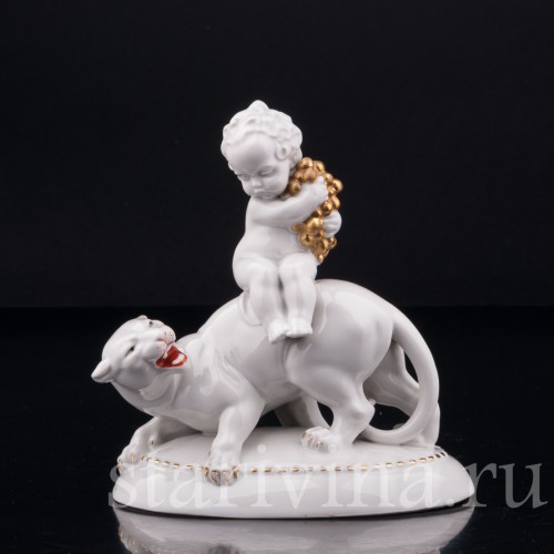 Малыш на пантере, Hertwig & Co, Германия, 1920-30 гг