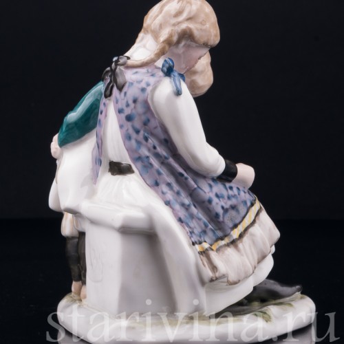 Дети, читающие книжку, Karl Ens, Германия, нач. 20 в