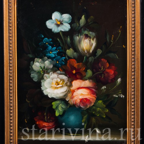 Две картины на фарфоре, натюрморты, Neudorf, Германия, сер. 20 в