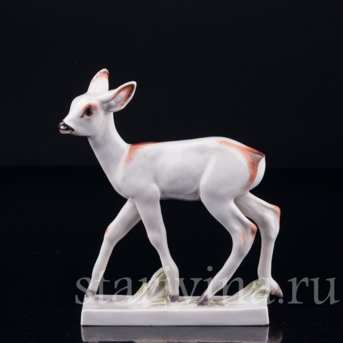 Фарфорвая статуэтка Олененок, Meissen, Германия, сер. 20 в.