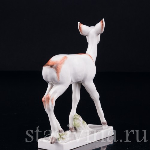 Фарфорвая статуэтка Олененок, Meissen, Германия, сер. 20 в.
