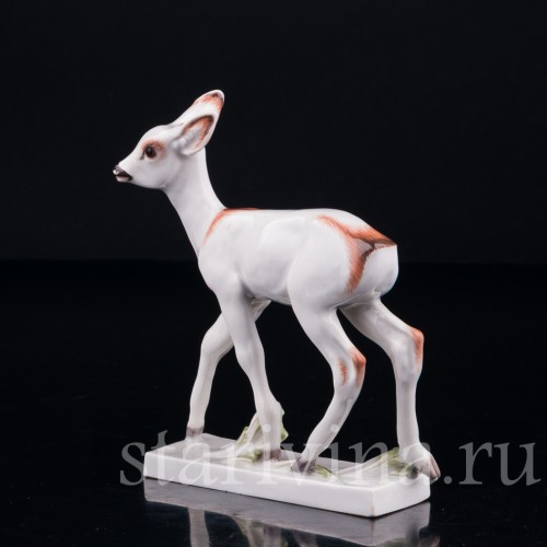Фарфорвая статуэтка Олененок, Meissen, Германия, сер. 20 в.