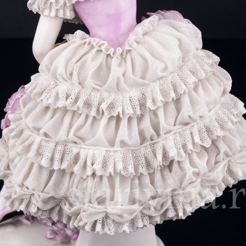 Танцовщица с веером, кружевная, Volkstedt, Германия, до 1935 г