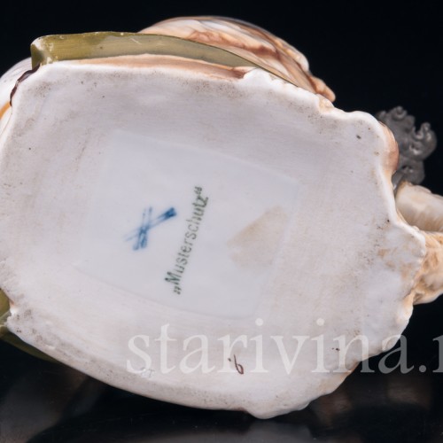 Старинная пивная кружка Кролик, 1/2 л, Von Schierholz, Германия, 1880-1906 гг.