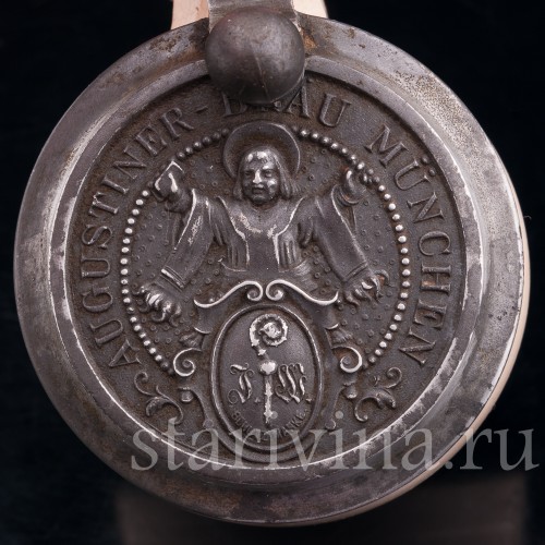 Пивная кружка Августинер, 1/2 л, Германия, 1900 гг.