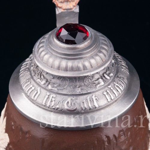 Старинная Кружка с камнем, Villeroy & Boch, Германия, кон. 19 в.