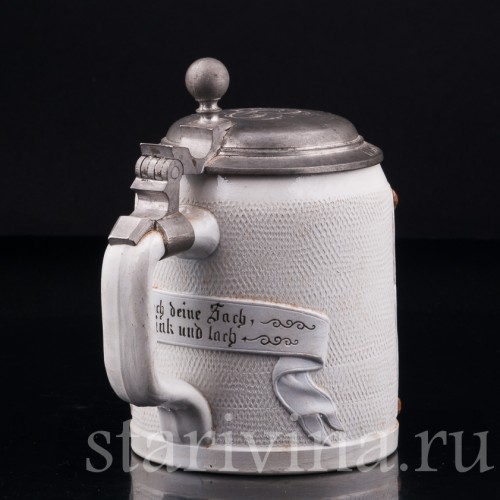 Старинная пивная кружка Горный житель, 1/2 л, Villeroy & Boch, Германия, 1885 г.