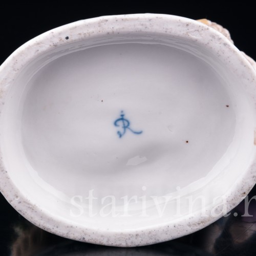 Пара с птичьей клеткой, аллегория Весны, Германия, 19 в