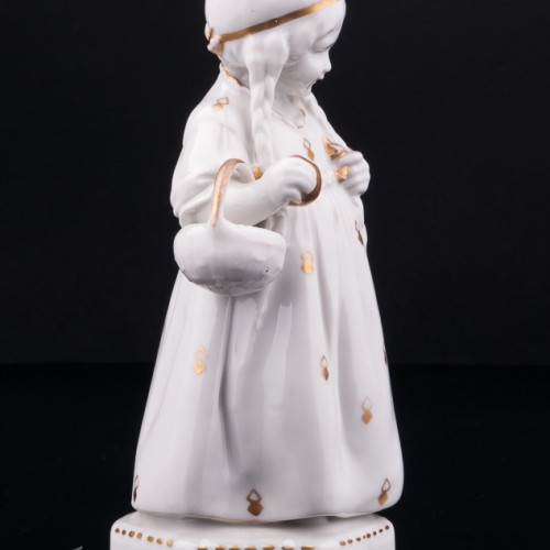 Девочка с яблоком, Hertwig & Co, Германия, 1920-30 гг