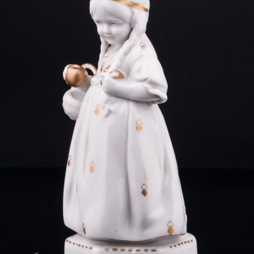 Девочка с яблоком, Hertwig & Co, Германия, 1920-30 гг