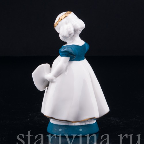 Девочка с букетом и письмом, Hertwig & Co, Германия, 1920-30 гг