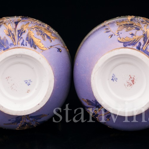 Декоративные вазы "Цветочные эльфы", Австрия, 19 в