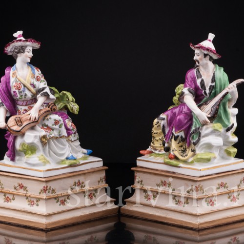 Парные фарфорвые статуэтки Малабары, Samson, Франция, 19 в.