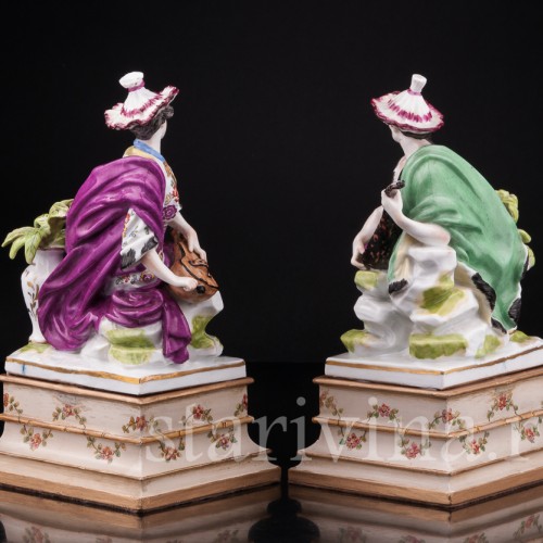 Парные фарфорвые статуэтки Малабары, Samson, Франция, 19 в.