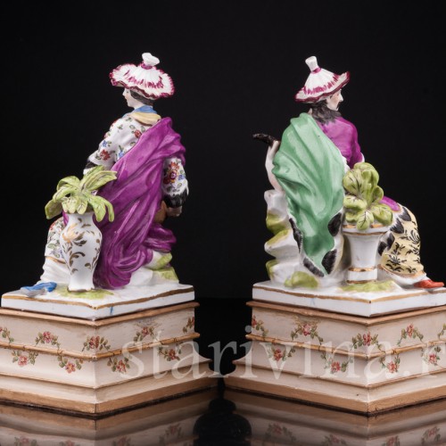 Парные фарфорвые статуэтки Малабары, Samson, Франция, 19 в.