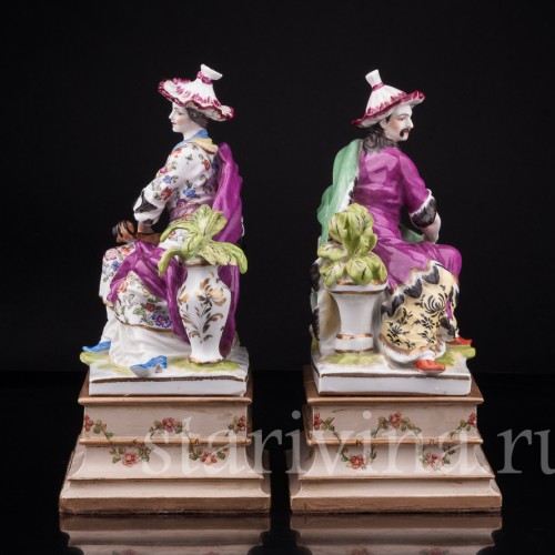 Парные фарфорвые статуэтки Малабары, Samson, Франция, 19 в.