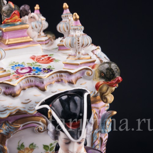 Карета с четверкой лошадей, Volkstedt, Германия, сер. 20 в