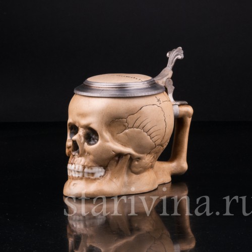 Кружка Череп, 1/2 л, Германия, вт. пол. 20 в