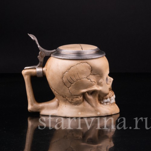 Кружка Череп, 1/2 л, Германия, вт. пол. 20 в