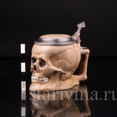 Кружка Череп, 1/2 л, Германия, вт. пол. 20 в