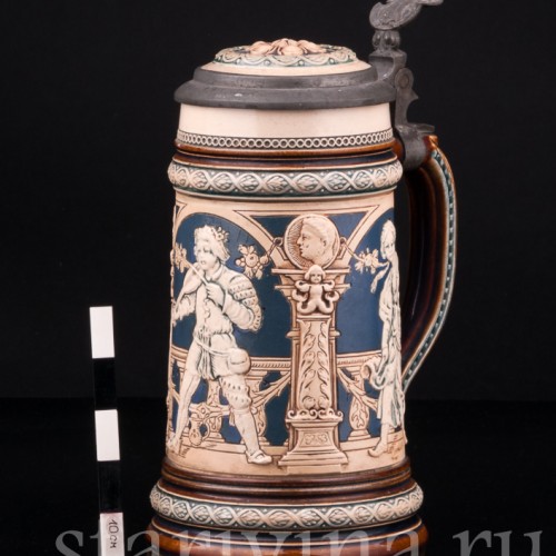 Кружка В таверне, 1/2 л, Villeroy & Boch, Германия, 1895 г