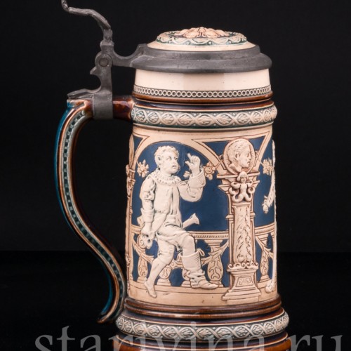 Кружка В таверне, 1/2 л, Villeroy & Boch, Германия, 1895 г