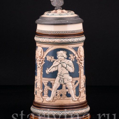 Кружка В таверне, 1/2 л, Villeroy & Boch, Германия, 1895 г