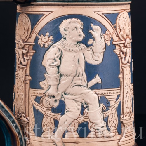 Кружка В таверне, 1/2 л, Villeroy & Boch, Германия, 1895 г