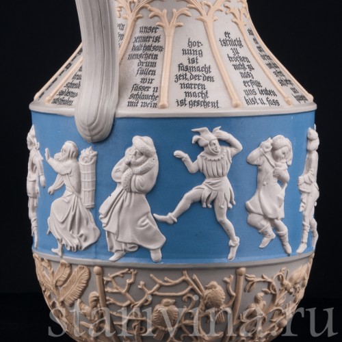 Кувшин "12 месяцев" и 4 кружки, Villeroy & Boch, Германия, 1887 г