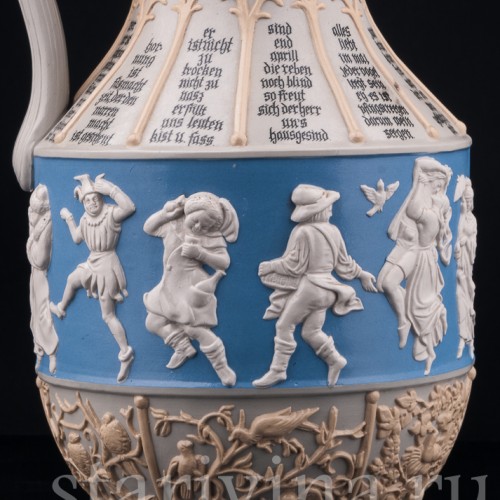Кувшин "12 месяцев" и 4 кружки, Villeroy & Boch, Германия, 1887 г