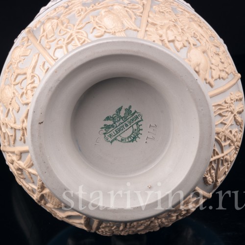 Кувшин "12 месяцев" и 4 кружки, Villeroy & Boch, Германия, 1887 г