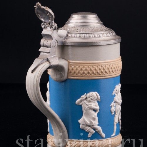 Кувшин "12 месяцев" и 4 кружки, Villeroy & Boch, Германия, 1887 г