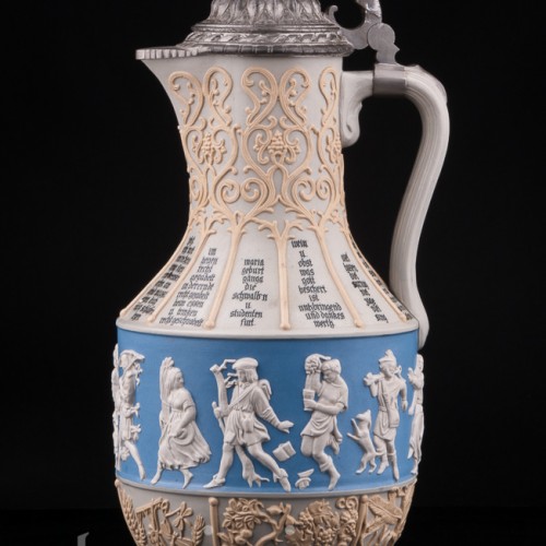 Кувшин "12 месяцев" и 4 кружки, Villeroy & Boch, Германия, 1887 г