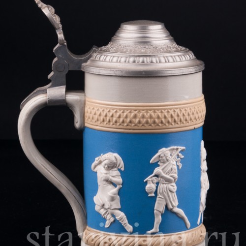 Кувшин "12 месяцев" и 4 кружки, Villeroy & Boch, Германия, 1887 г