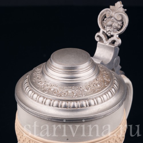 Кувшин "12 месяцев" и 4 кружки, Villeroy & Boch, Германия, 1887 г