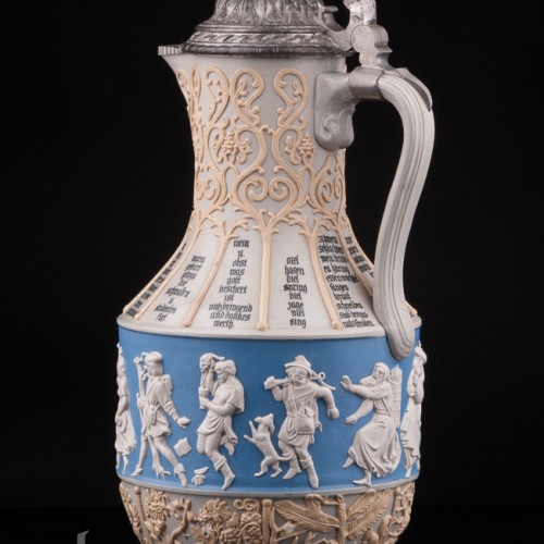 Кувшин "12 месяцев" и 4 кружки, Villeroy & Boch, Германия, 1887 г