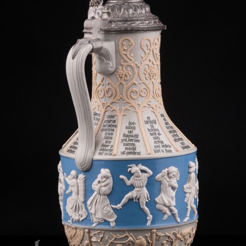 Кувшин "12 месяцев" и 4 кружки, Villeroy & Boch, Германия, 1887 г
