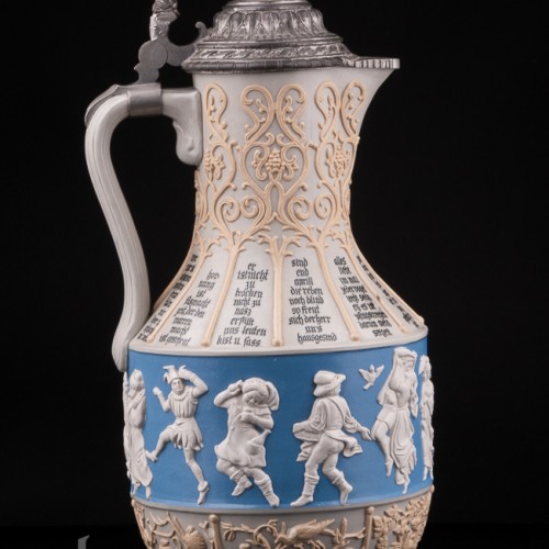 Кувшин "12 месяцев" и 4 кружки, Villeroy & Boch, Германия, 1887 г
