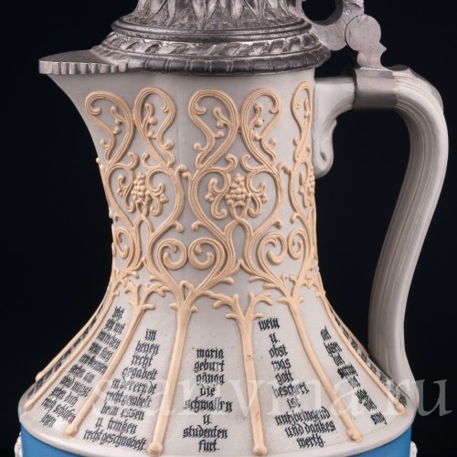 Кувшин "12 месяцев" и 4 кружки, Villeroy & Boch, Германия, 1887 г