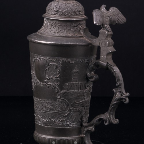 Старинная пивная кружка Памятники Саарбрюкена, Германия, нач. 20 в.