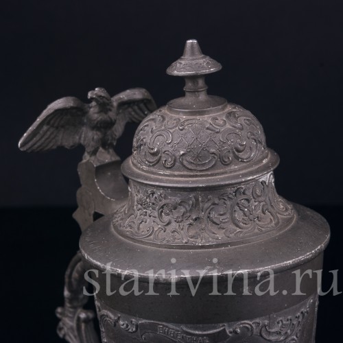 Старинная пивная кружка Памятники Саарбрюкена, Германия, нач. 20 в.