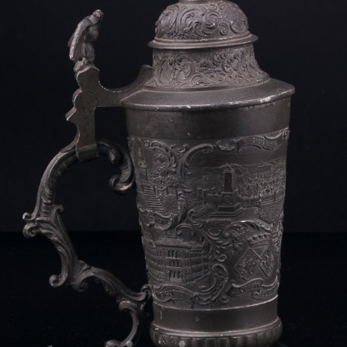 Старинная пивная кружка Памятники Саарбрюкена, Германия, нач. 20 в.