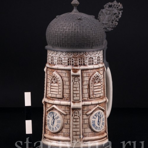 Старинная пивная Кружка башня, Германия, вт. пол. 20 в.